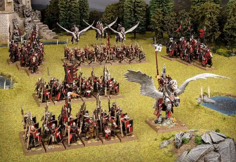 Bretonnia miniature army from The Old World