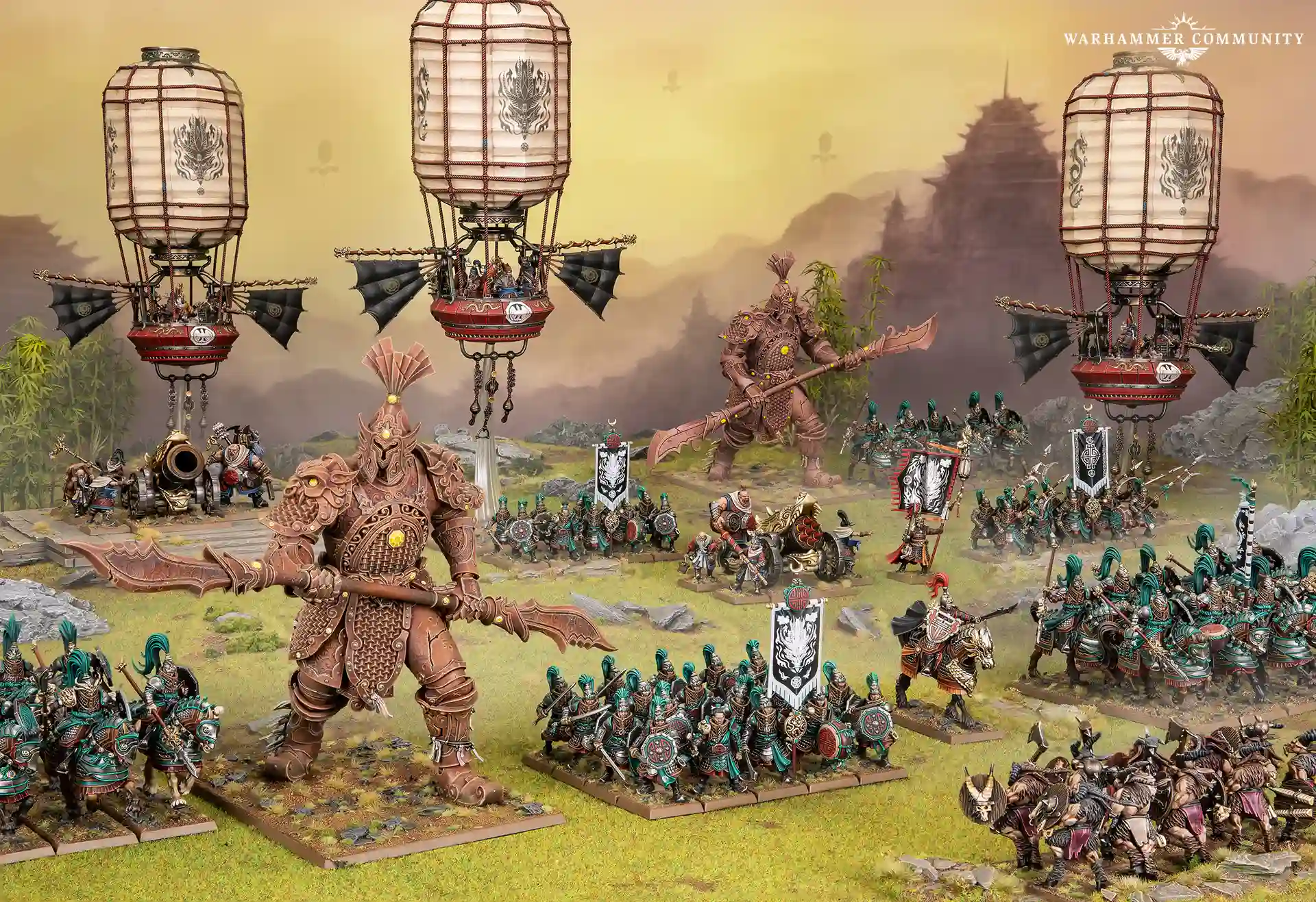 Cathay miniature army from The Old World
