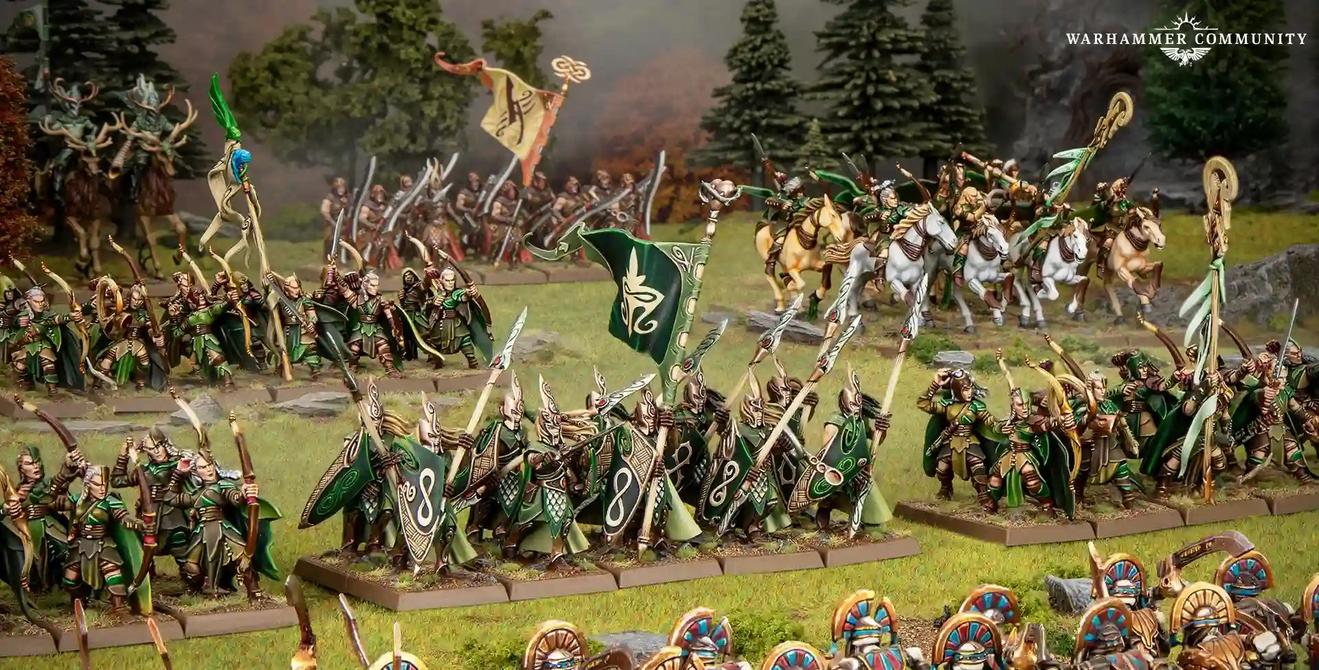 Wood Elf miniature army from The Old World