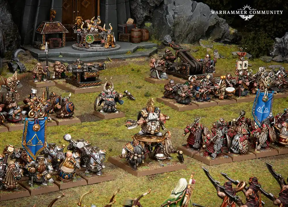 Dwarf miniature army from The Old World