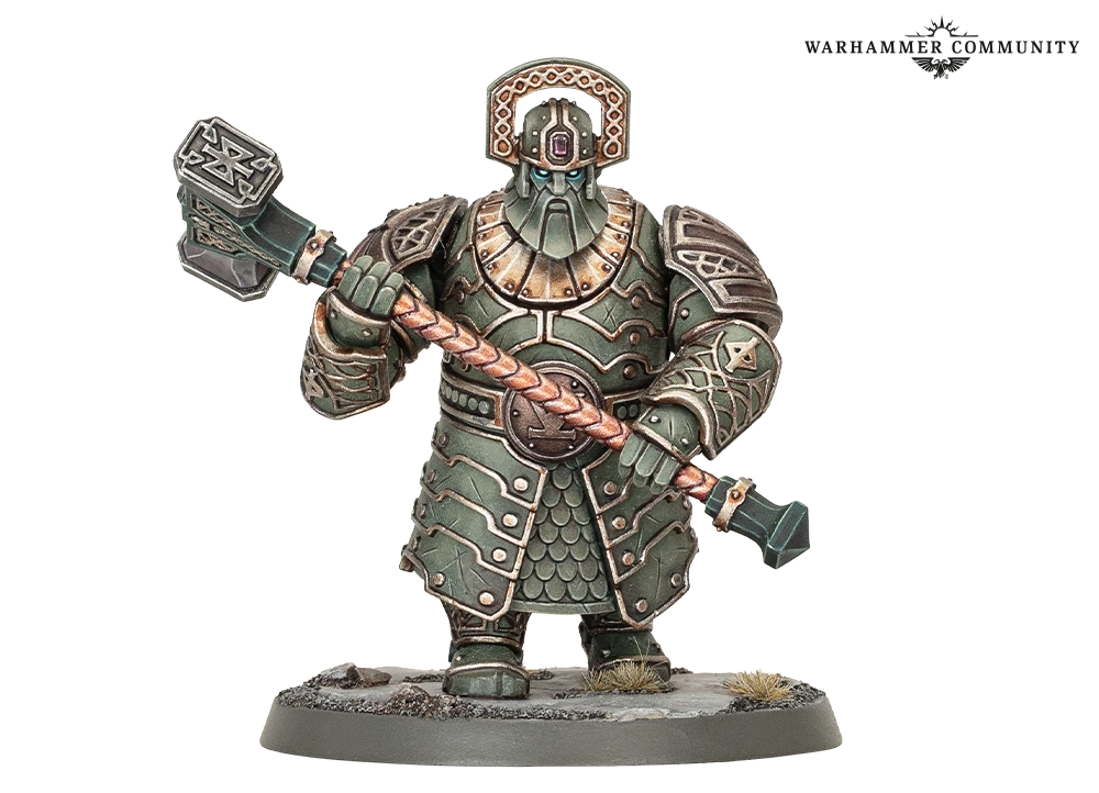 Gholem of Gazul from the Khazalite Holds, a massive stone construct armed with a hammer