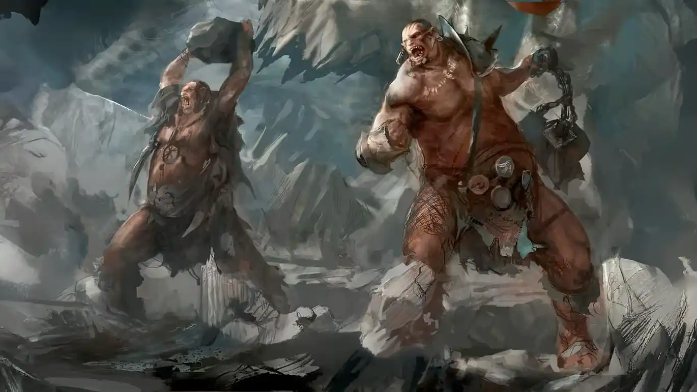 Wild gargants beside their urban kin, domesticated by Cities of Sigmar