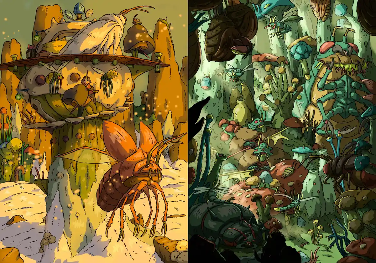Ilustraciones del libro La Melodía de Kaeru