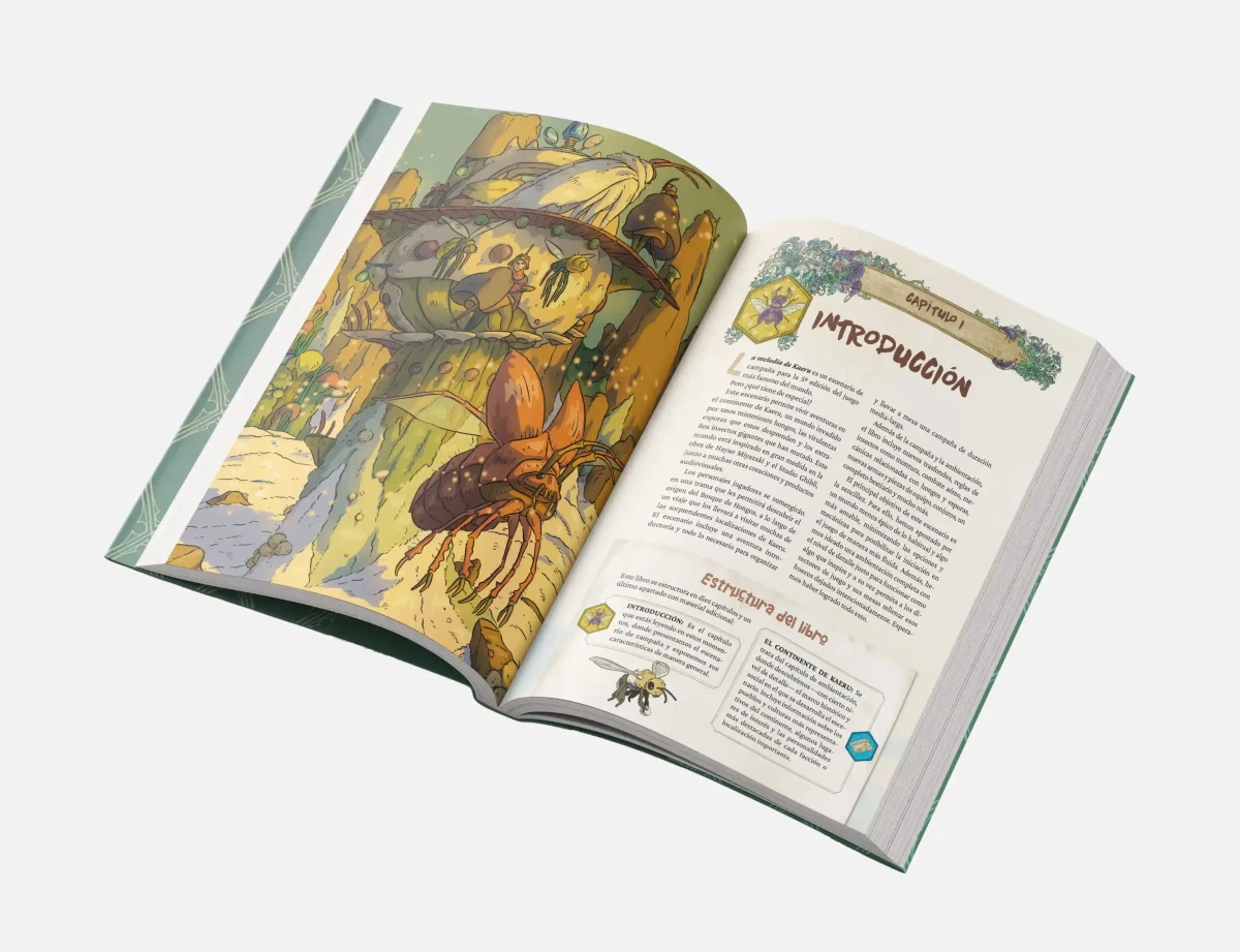 Libro La Melodía de Kaeru abierto