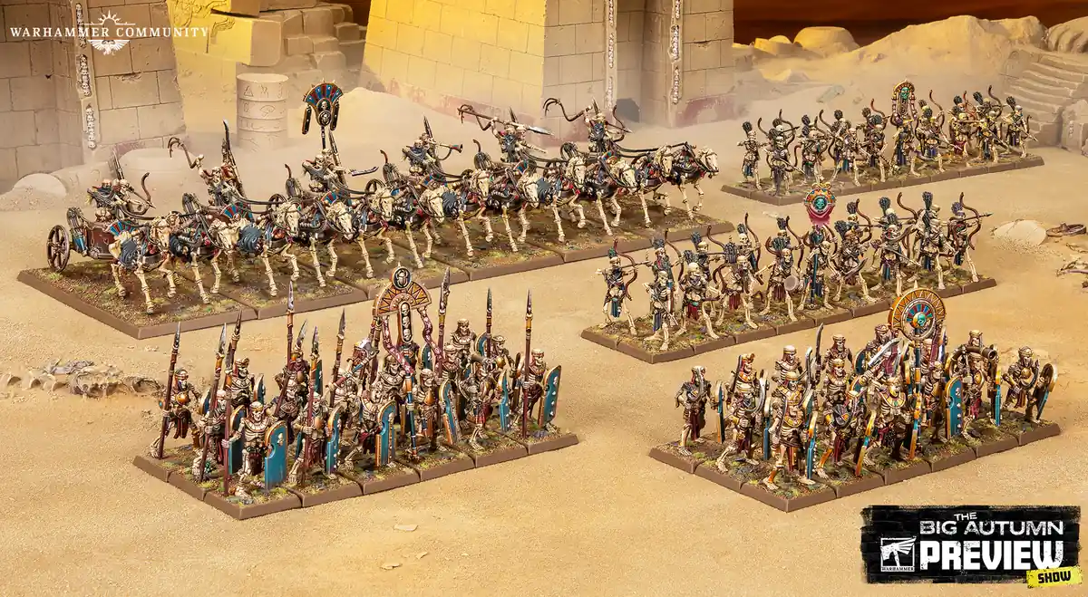 Tomb Kings army deployed for Warhammer: The Old World