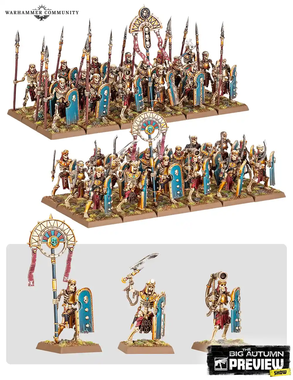 New Tomb Kings Skeleton Warriors for Warhammer: The Old World