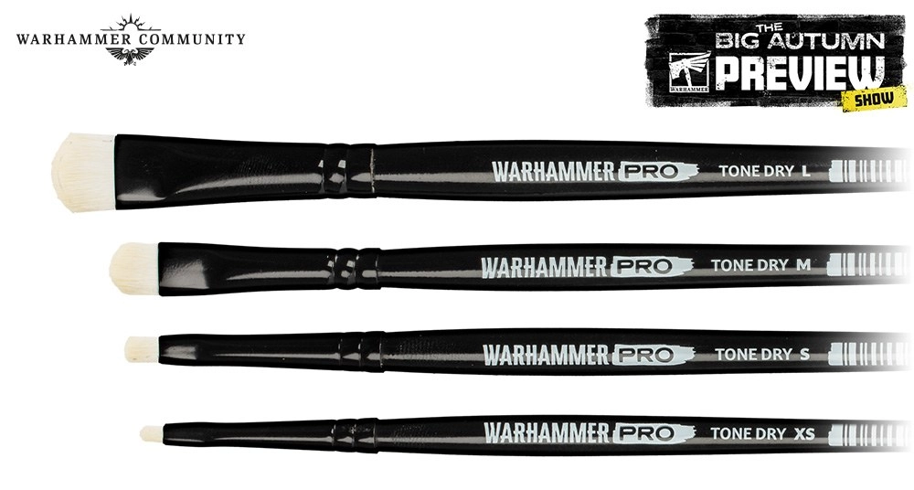 Dry brushes from the Warhammer Tone Pro range